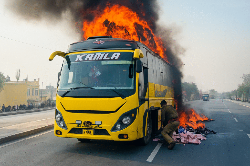 Varanasi Bus Fire Incident