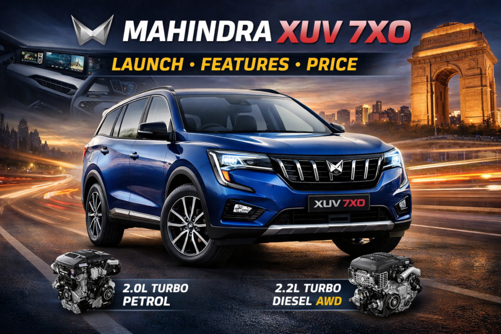 Mahindra XUV 7XO Launch, Features & Price