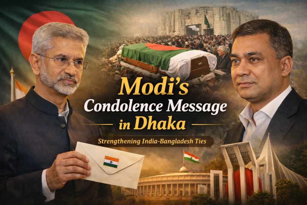 Modi’s Condolence Message in Dhaka