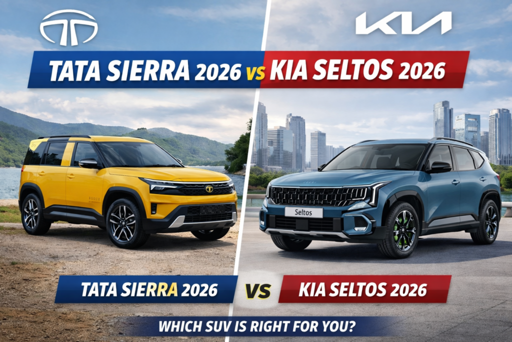 Tata Sierra 2026 vs Kia Seltos 2026 comparison