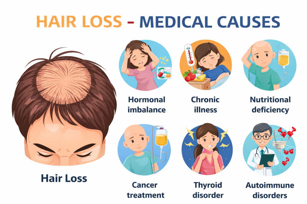 Hair Loss Medical Causes, Treatment & Myths