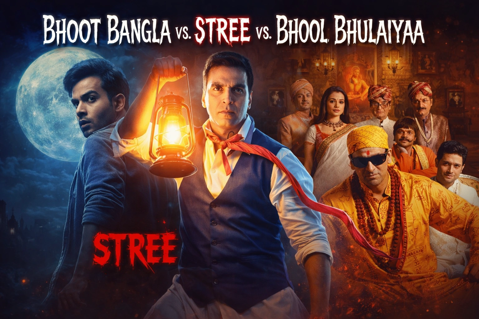 Bhoot Bangla vs Stree vs Bhool Bhulaiyaa