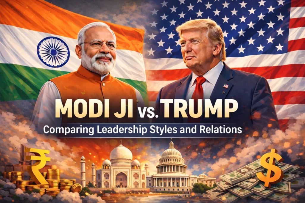 Modi ji vs Trump Leadership Style, Policies, and Global Impact