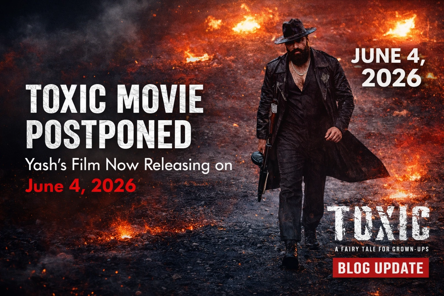 Toxic Movie Postponed: Yash’s Film Moves to June 2026 - IndianTalks