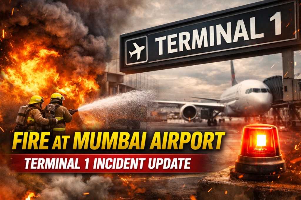 Fire at Mumbai Airport Terminal 1
