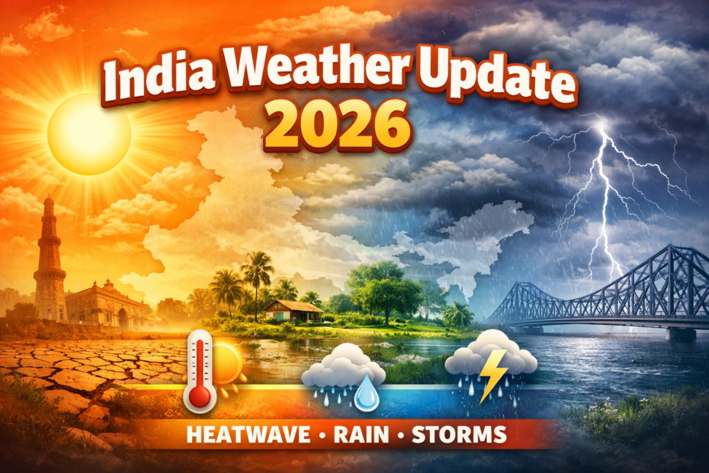India Weather Update 2026: Heatwave, Rain & Forecast