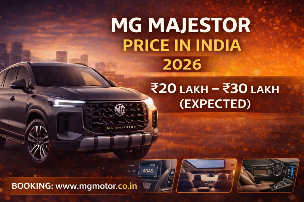MG Majestor Price in India 2026