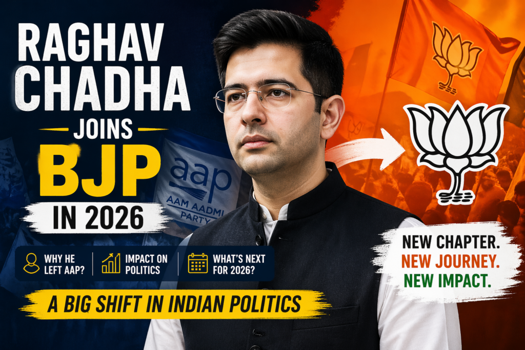 Raghav Chadha Joins BJP: Big Political Shift in 2026