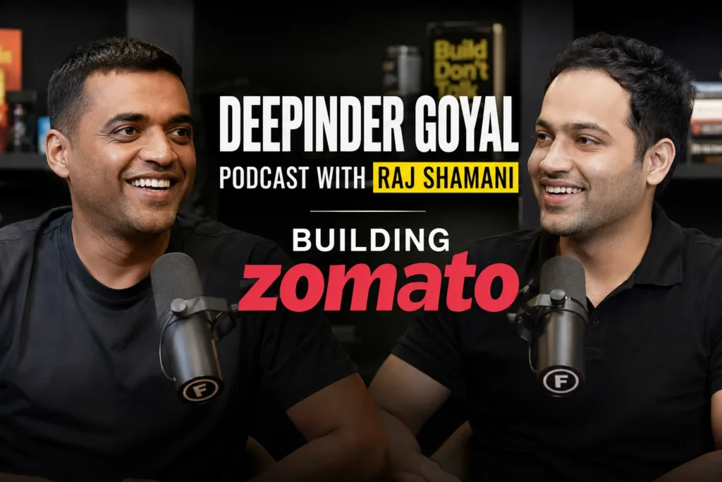 Deepinder Goyal Podcast with Raj Shamani – Building Zomato