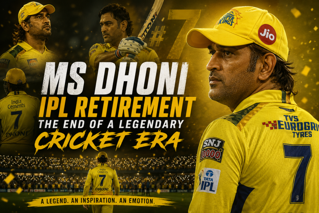 MS Dhoni IPL Retirement
