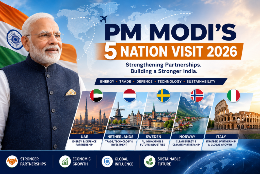PM Modi’s 5 Nation Visit 2026: India’s Global Strategy