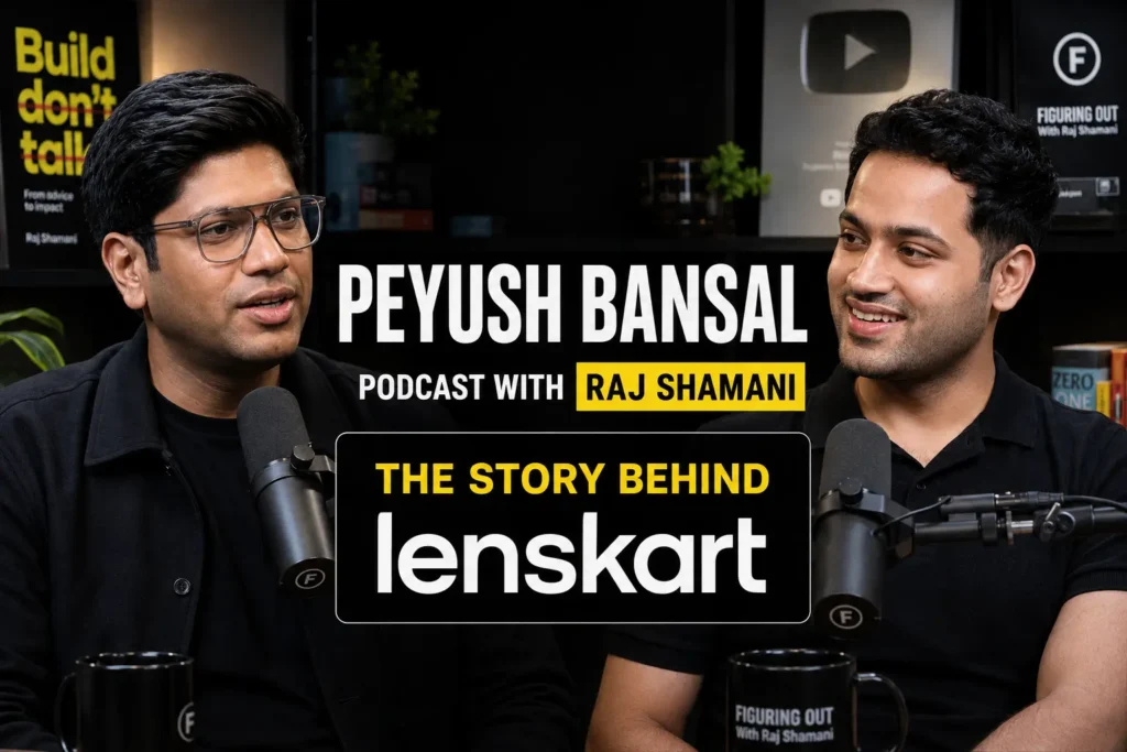 Peyush Bansal Podcast with Raj Shamani – Story Behind Lenskart