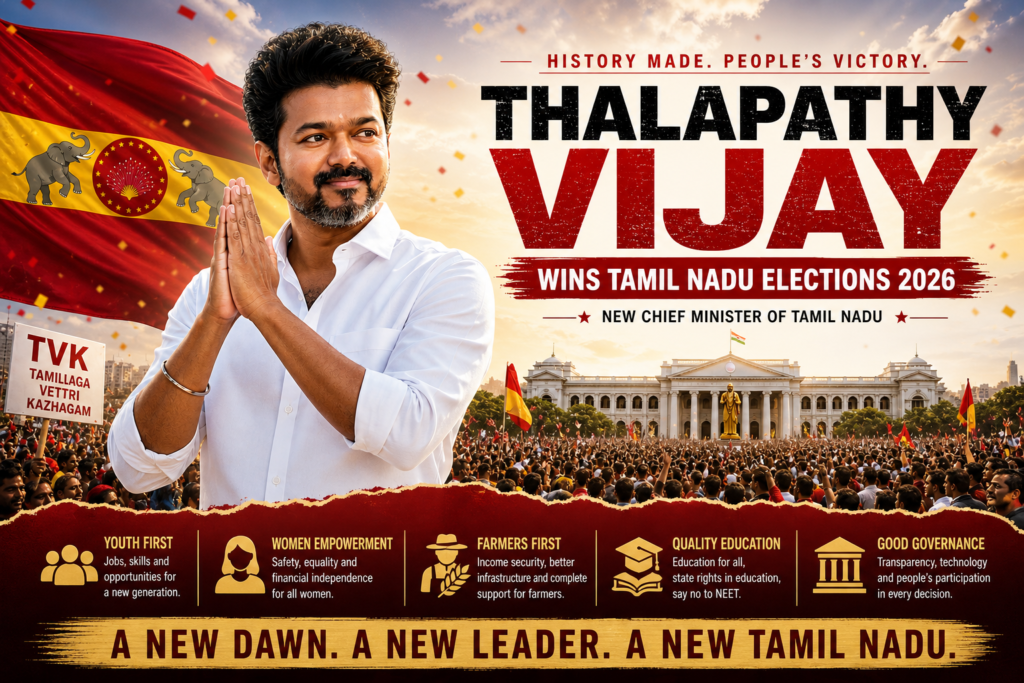 Thalapathy Vijay Wins Tamil Nadu Elections 2026