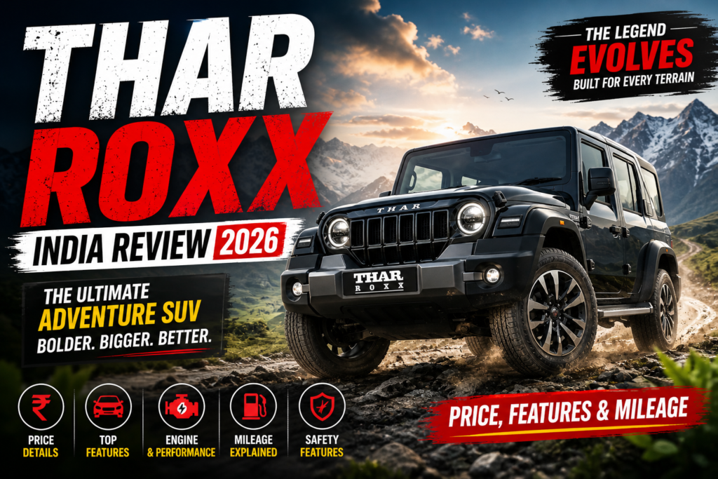 Thar Roxx India Review 2026: Price, Features & Mileage