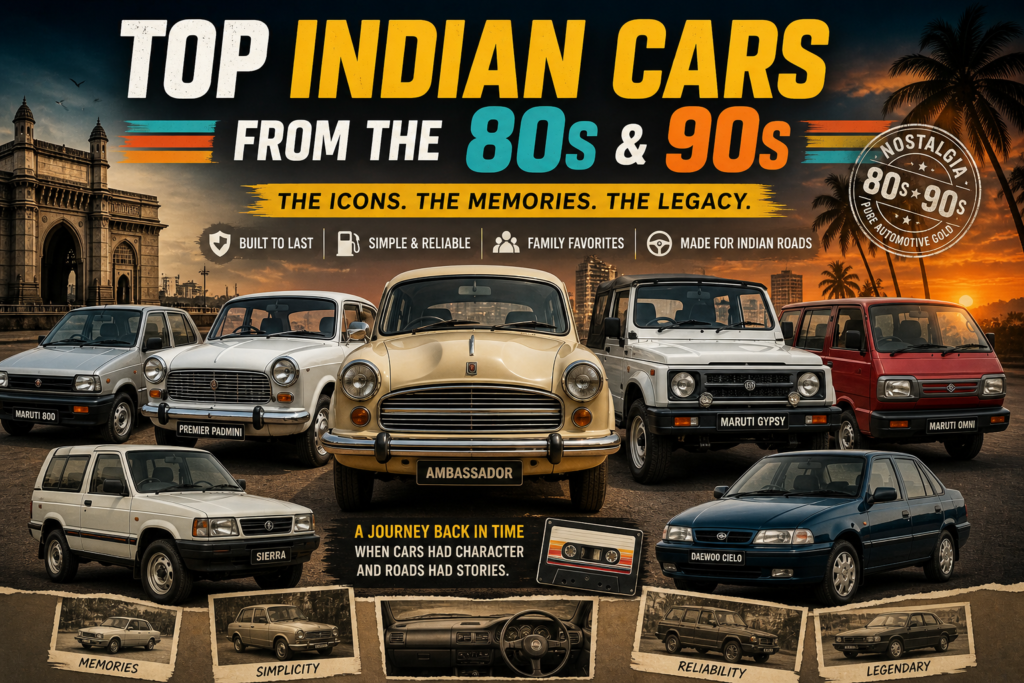 Top Indian Cars from the 80s & 90s
