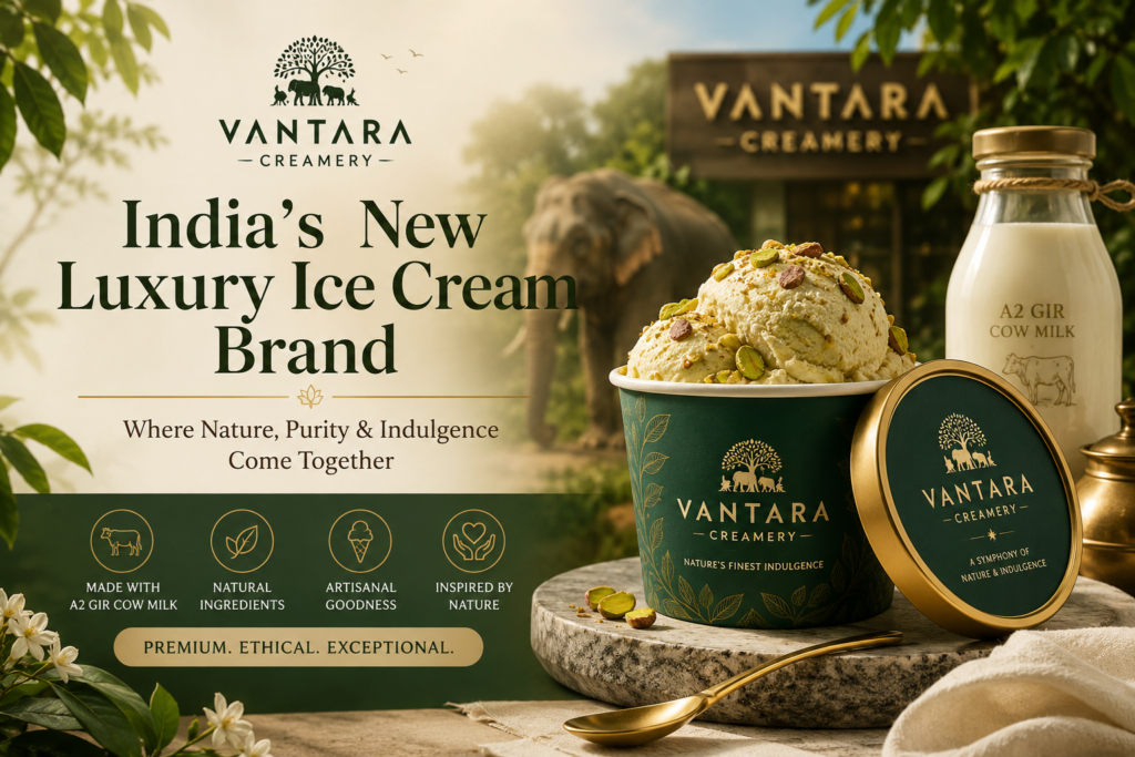 Vantara Creamery: India’s New Luxury Ice Cream Brand