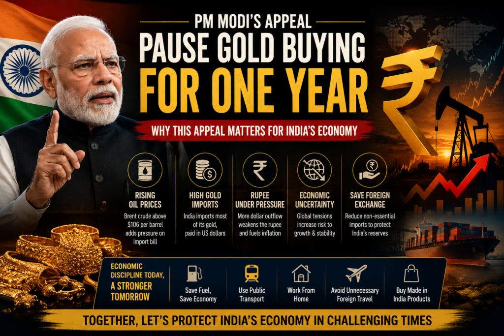 Why PM Modi Asked Indians to Pause Gold Buying for One Year