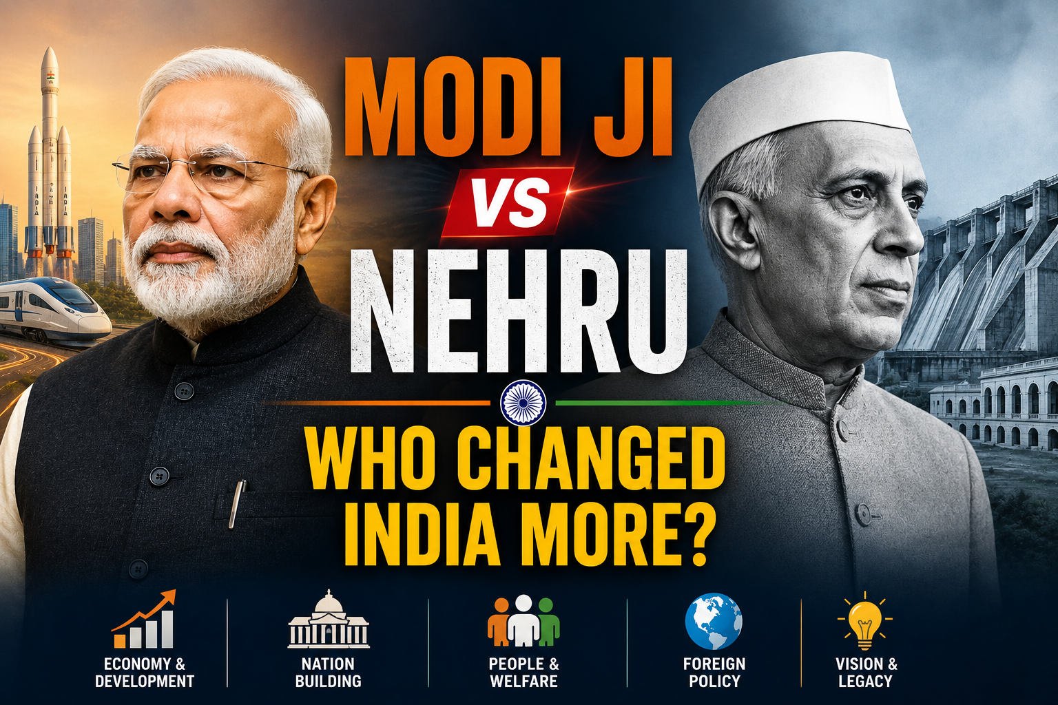 Modi Ji vs Nehru: Who Changed India More?