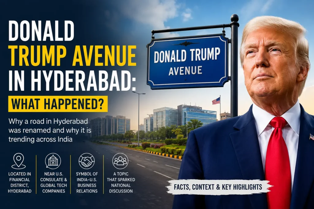 Donald Trump Avenue in Hyderabad: Why Was a Road Renamed?