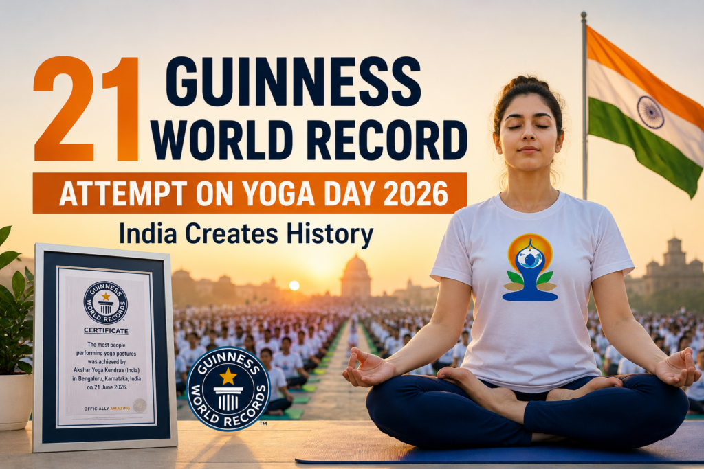 21 Guinness World Records Attempt on Yoga Day 2026