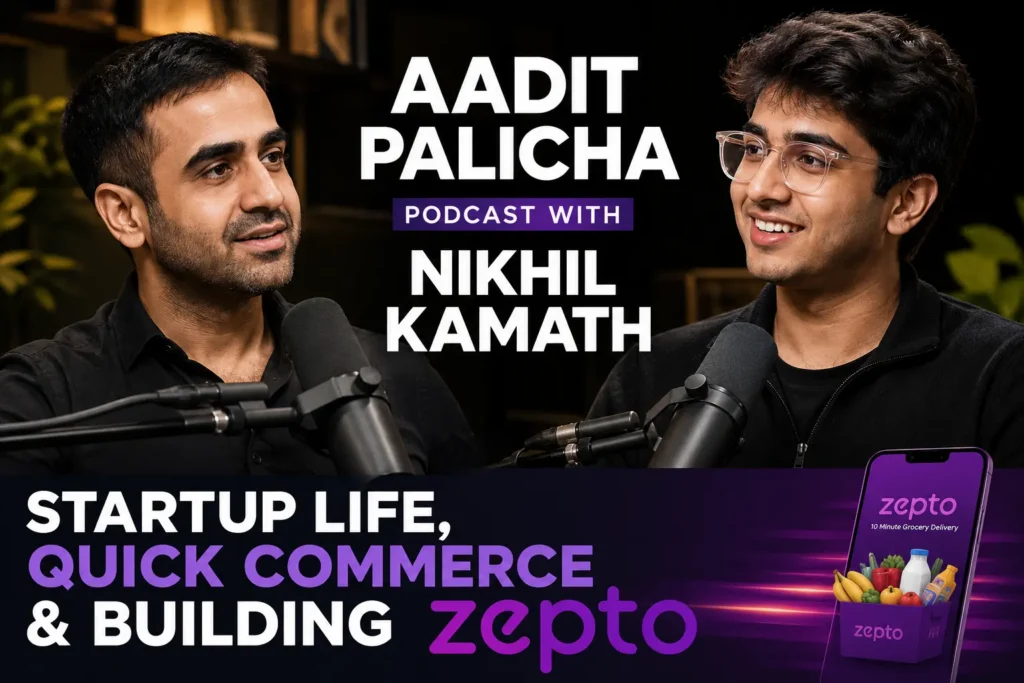 Aadit Palicha Podcast with Nikhil Kamath – Startup Life, Quick Commerce & Building Zepto