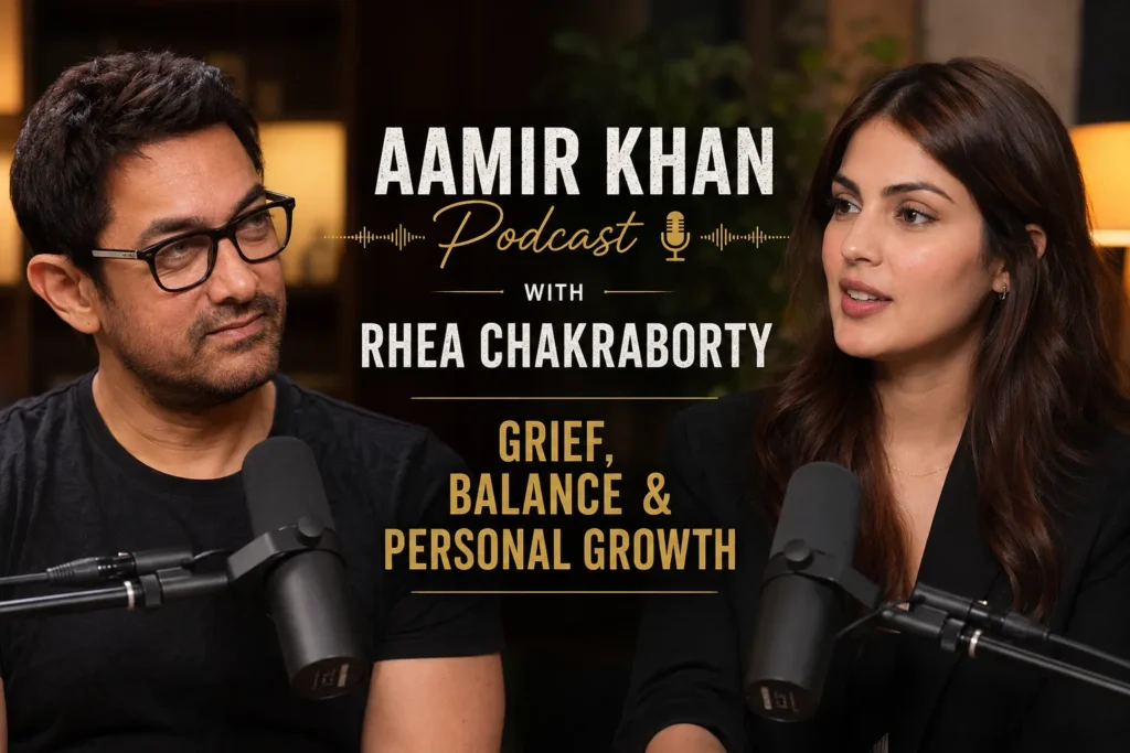 Aamir Khan Podcast with Rhea Chakraborty – Grief, Balance & Personal Growth