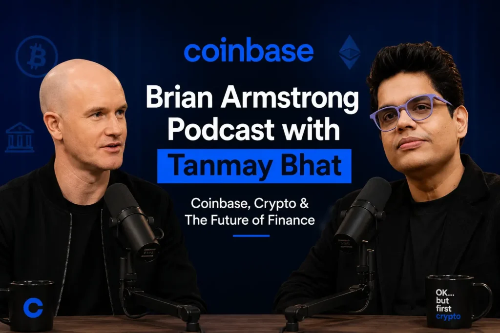 Brian Armstrong Podcast with Tanmay Bhat – Coinbase, Crypto & The Future of Finance