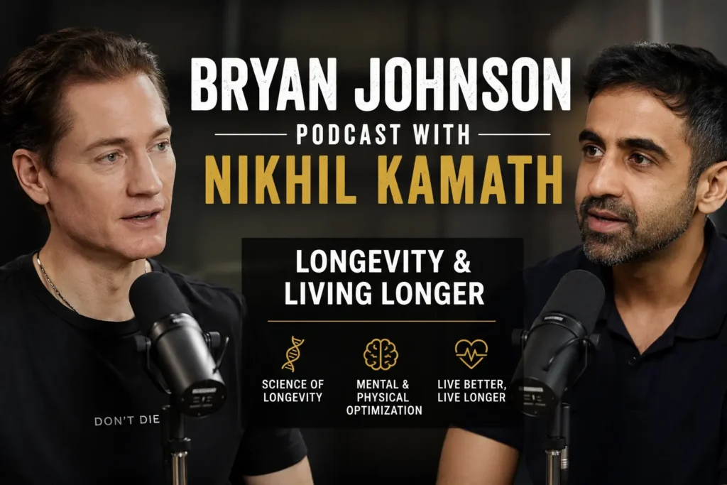 Bryan Johnson Podcast with Nikhil Kamath – Longevity & Living Longer