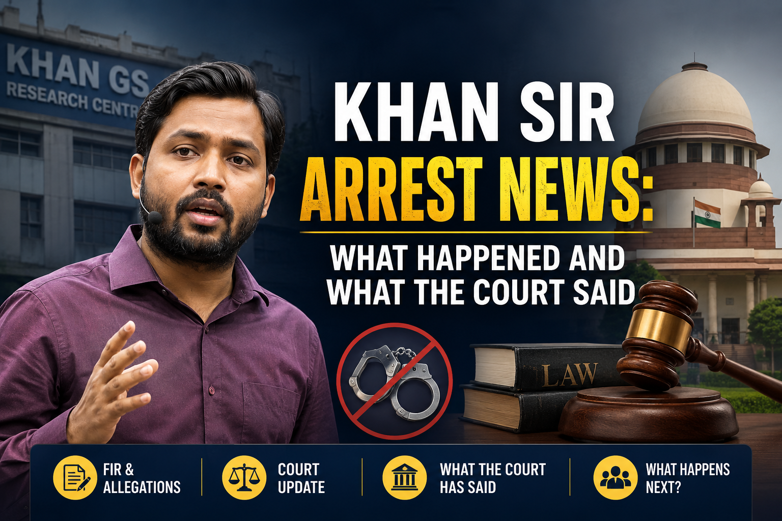 Khan Sir Arrest News