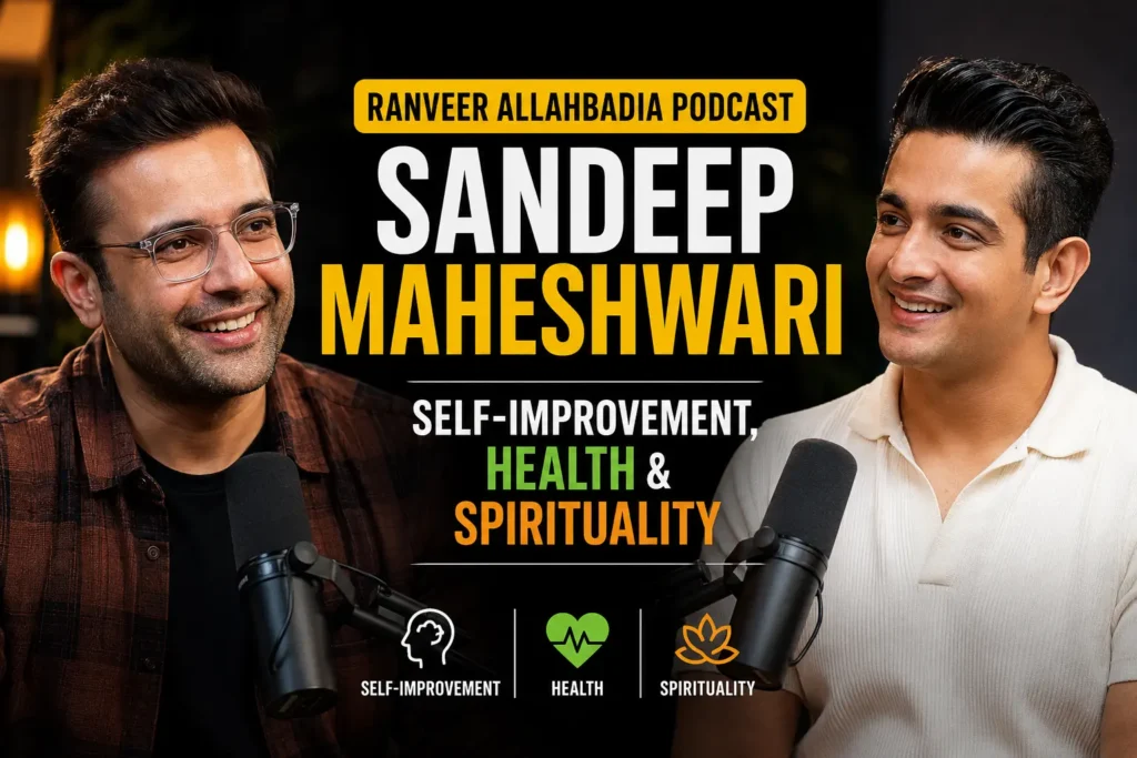 Ranveer Allahbadia Podcast with Sandeep Maheshwari – Self-Improvement, Health & Spirituality