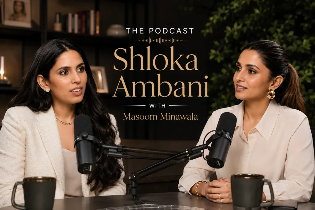 Shloka Ambani Podcast with Masoom Minawala – Leadership, Motherhood & Creating Social Impact
