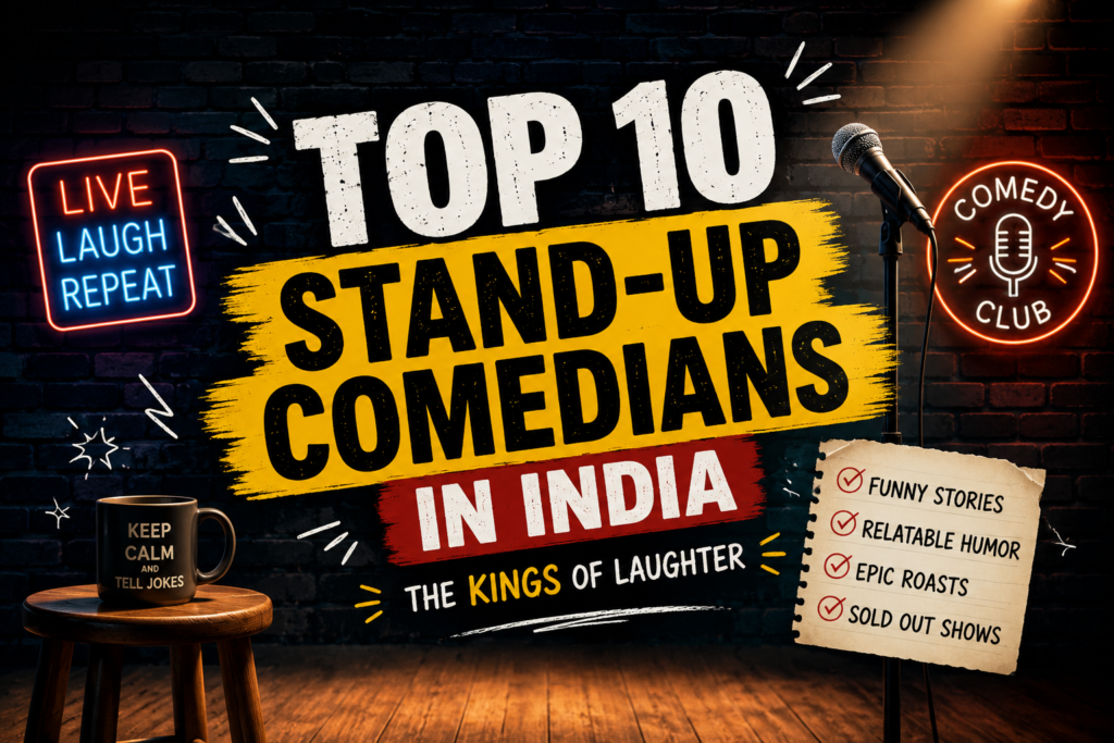 Top 10 Indian Stand-Up Comedians Who Are Dominating Comedy in 2026