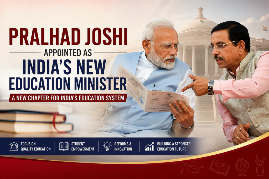 Who Is Pralhad Joshi? Meet India's New Education Minister