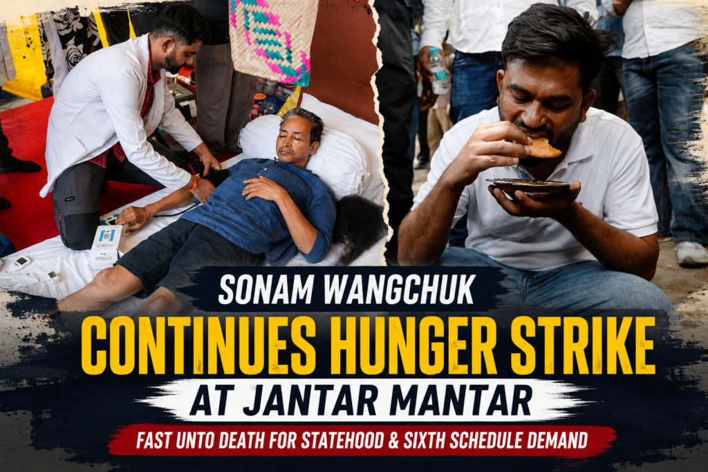 Sonam Wangchuk Continues Hunger Strike at Jantar Mantar