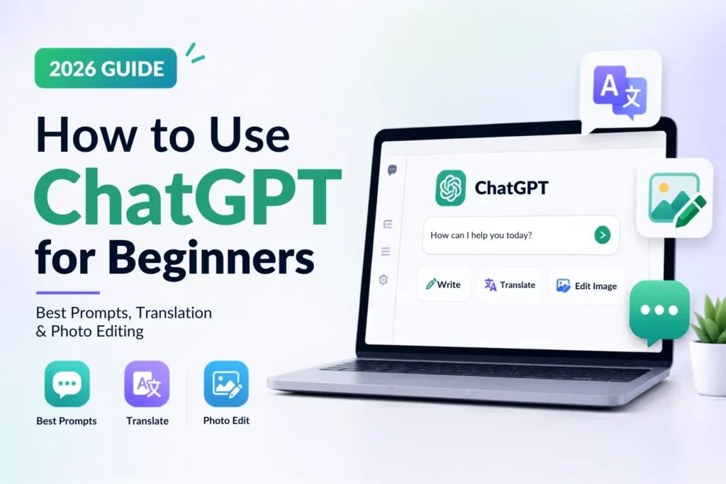 How to Use ChatGPT for Beginners: Best Prompts, Translation & Photo Editing