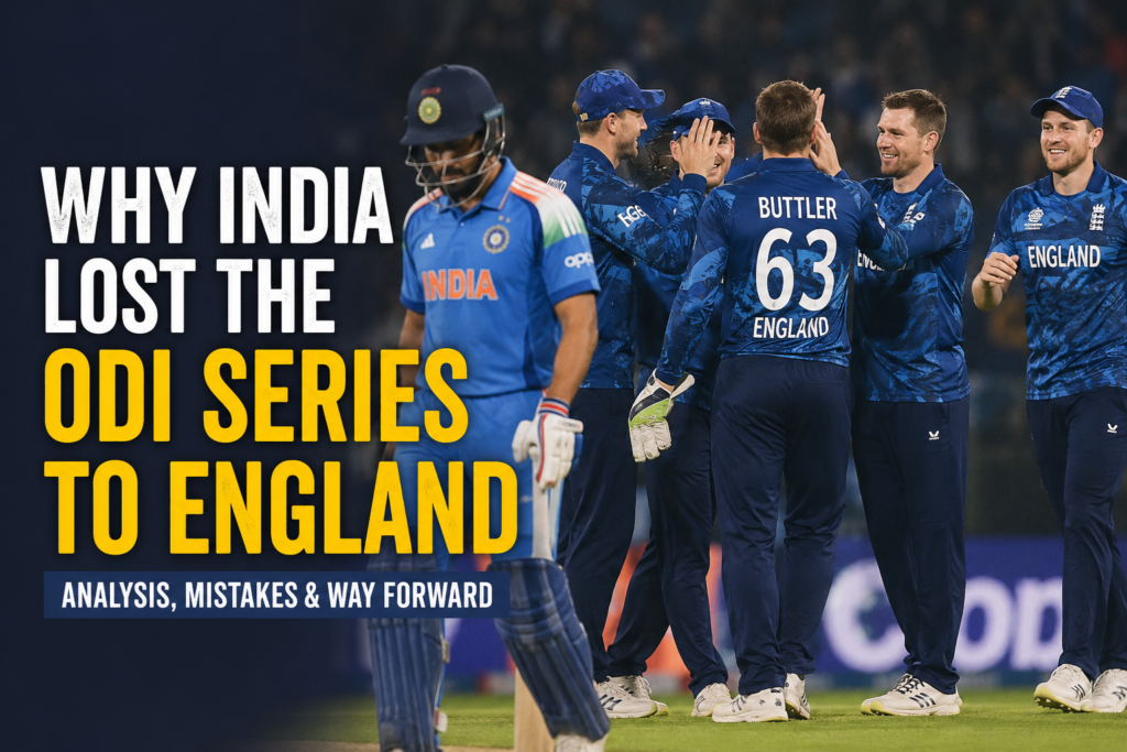 Why India Lost the ODI Series to England