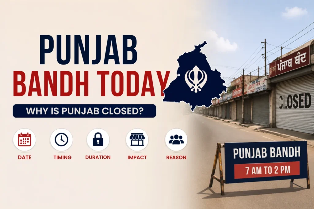 Punjab Bandh Today: Why Is Punjab Closed? Reason, Date & Latest Update