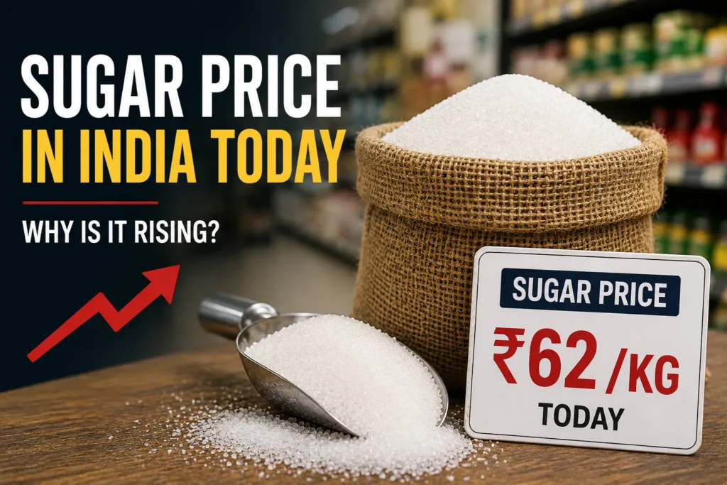 Sugar Price in India Today: 1 Kg Rate & Why Prices Are Rising