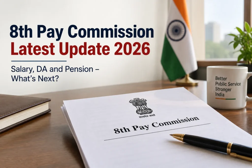 8th Pay Commission Latest Update 2026: Salary, DA & Pension