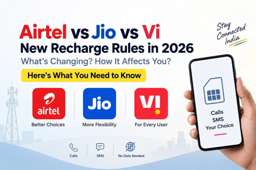 Airtel vs Jio vs Vi: Latest Recharge Plan Changes in India