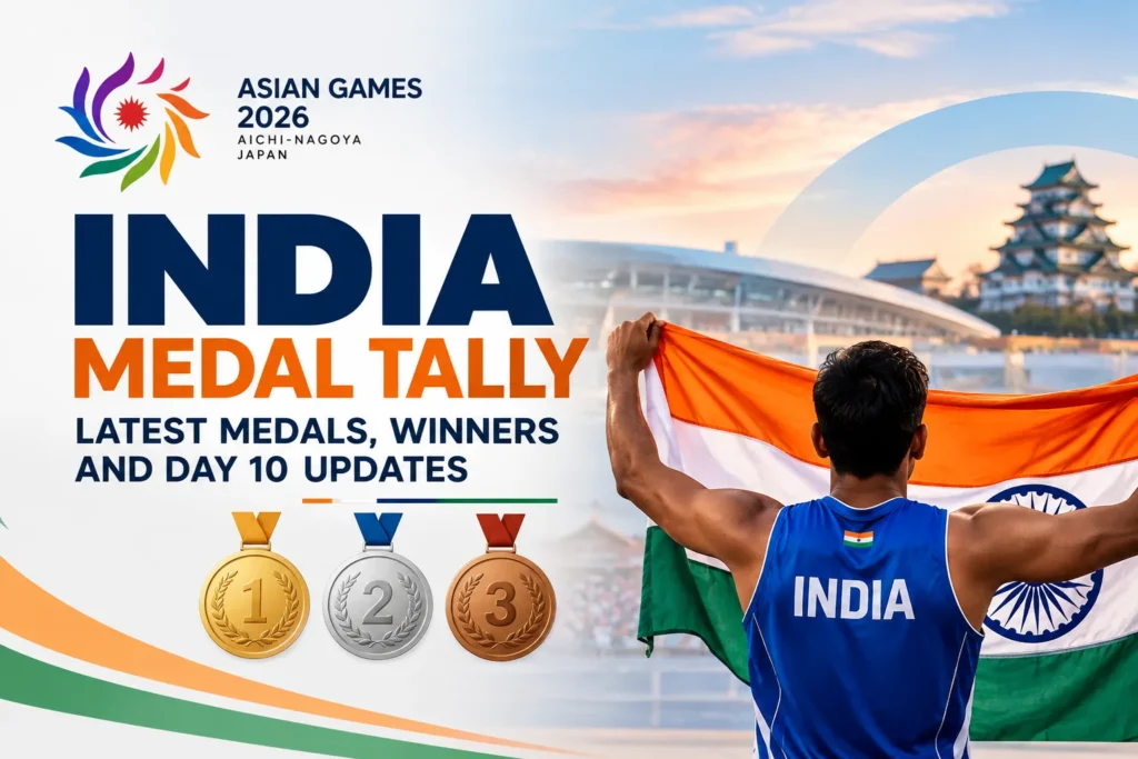 Asian Games 2026 India Medal Tally: Latest Medals, Winners and Day 10 Updates