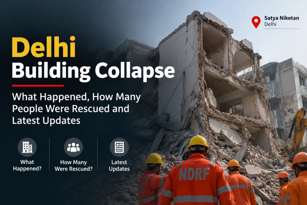 Delhi Building Collapse: What Happened in Satya Niketan, How Many People Were Rescued and Latest Updates