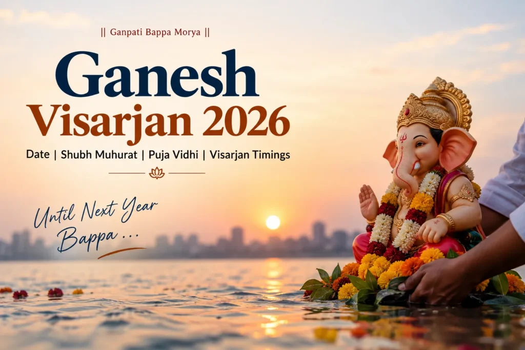 Ganesh Visarjan 2026: When Is Ganpati Visarjan? Check Date, Shubh Muhurat, Puja Vidhi and Timings