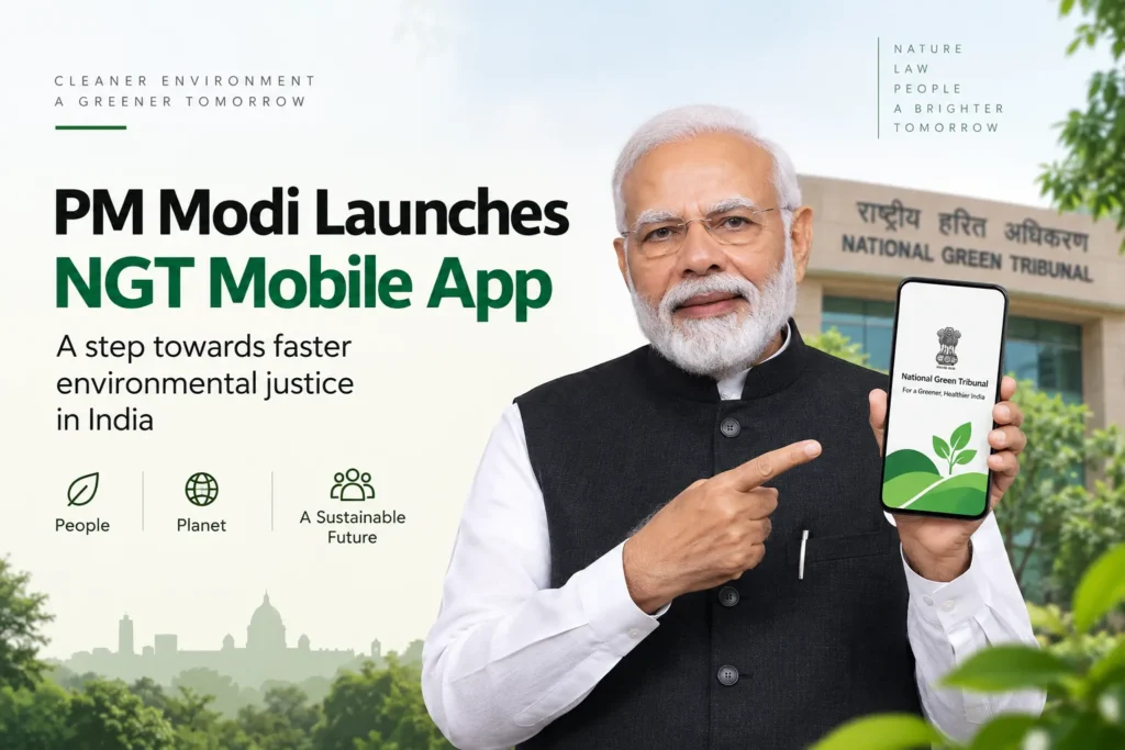 PM Modi Launches NGT Mobile App: What It Means for Environmental Justice in India