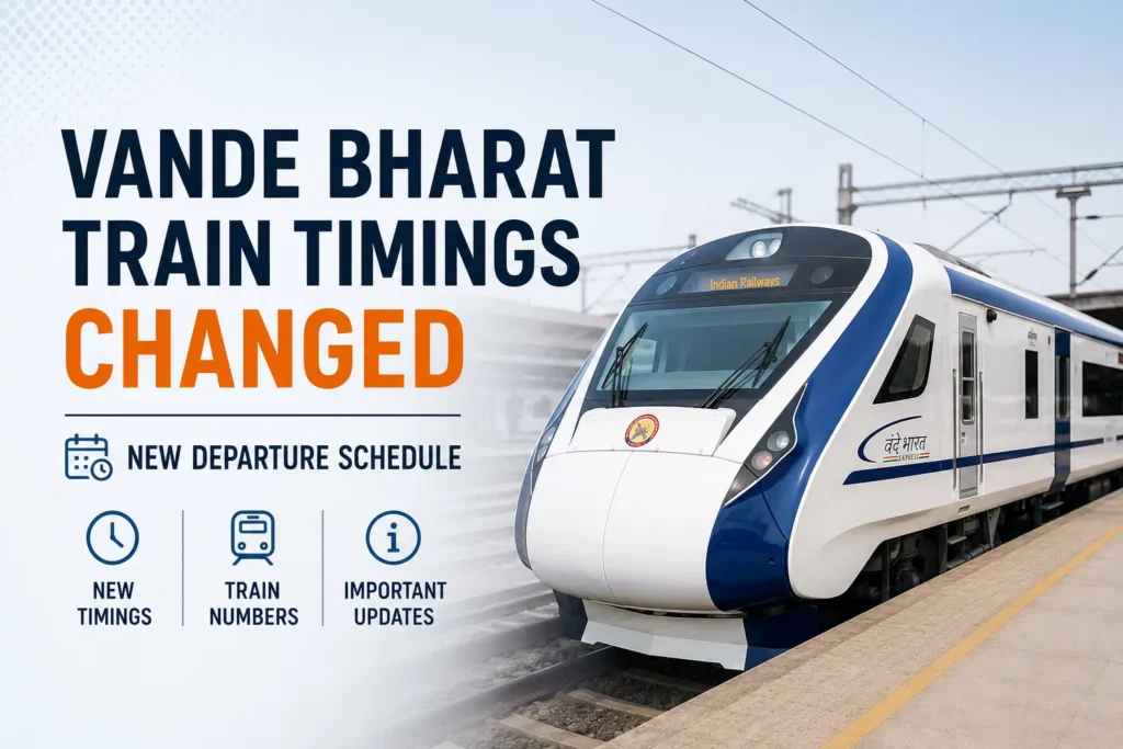 Vande Bharat Train Timings Changed New Departure Schedule