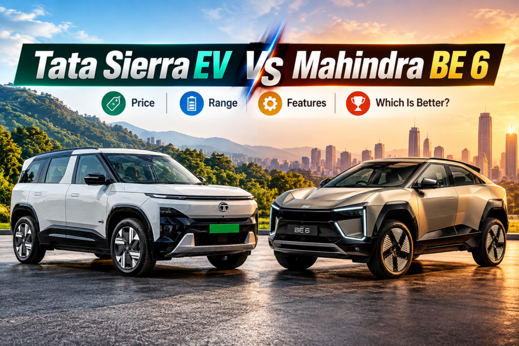 Tata Sierra EV vs Mahindra BE 6: Price, Range, Features and Which Is Better?