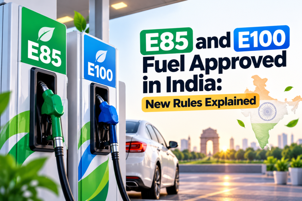 E85 and E100 Fuel Approved in India: New Rules Explained