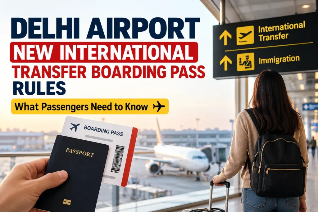 Delhi Airport New International Transfer Boarding Pass Rules: What Passengers Must Know