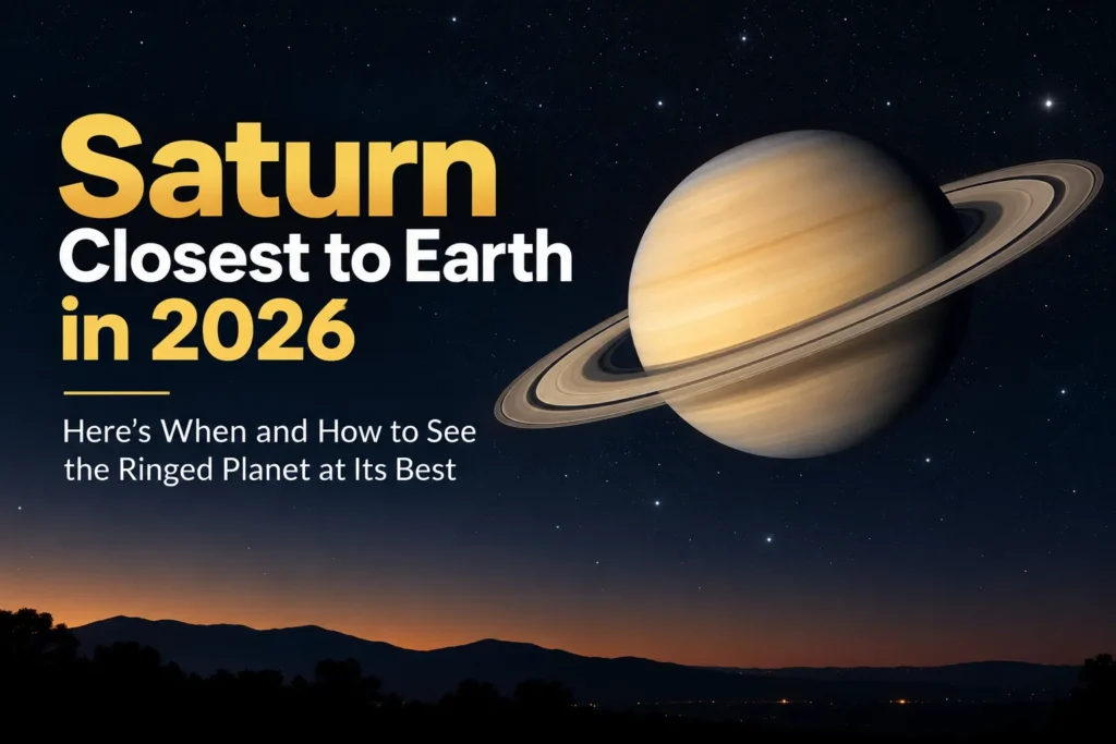 Saturn Comes Closest to Earth: Here’s When You Can See the Ringed Planet at Its Best