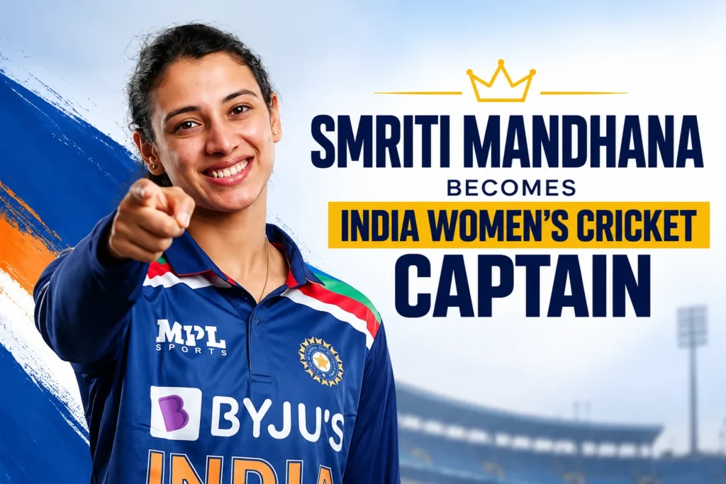 Smriti Mandhana Becomes India Women’s New Captain
